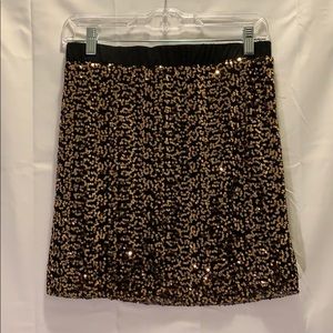 Gold Sequin Skirt